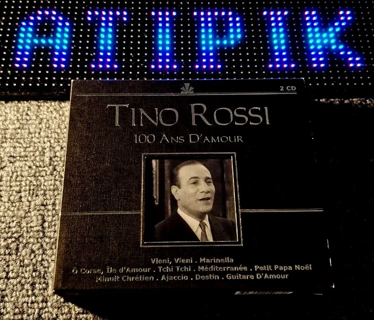 🎶 Coffret 2 CD Tino Rossi – 100 Ans D'Amour – 50 Titres Collector 🌹